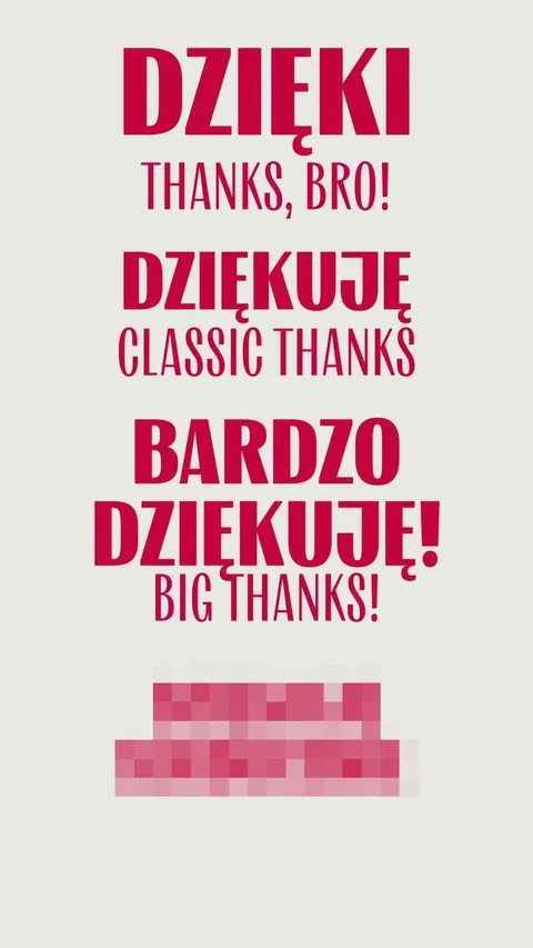 How to say thank you in Polish?