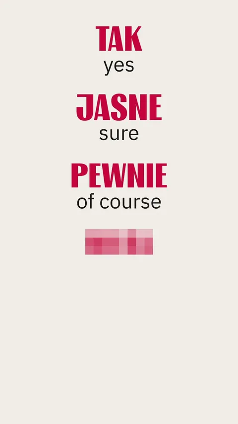 How to say yes in Polish