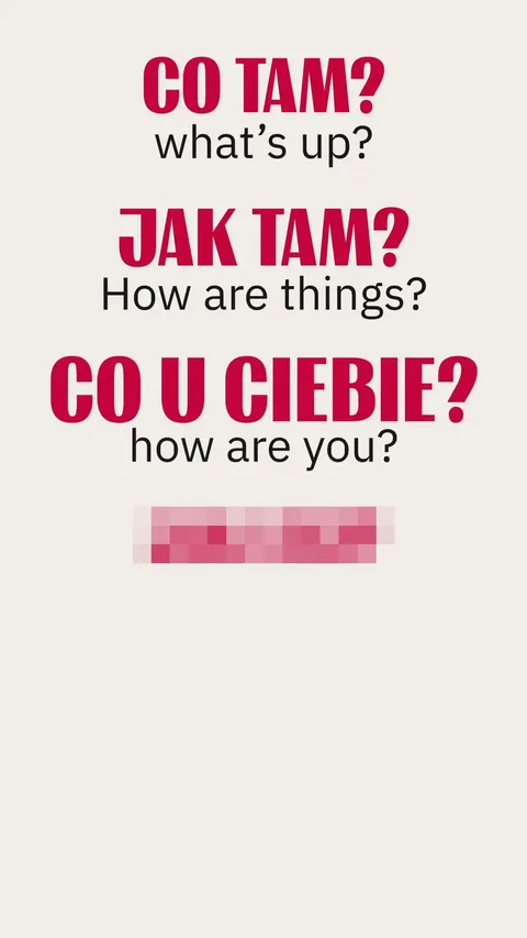 How to say how are you in Polish