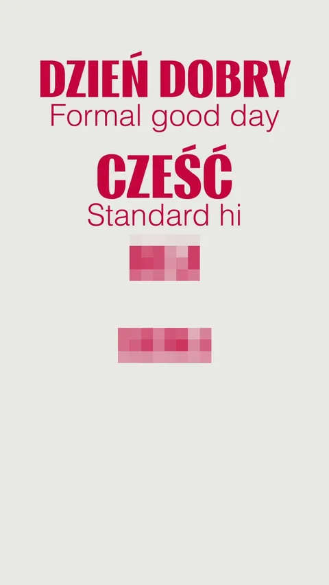 How to say hello in Polish?